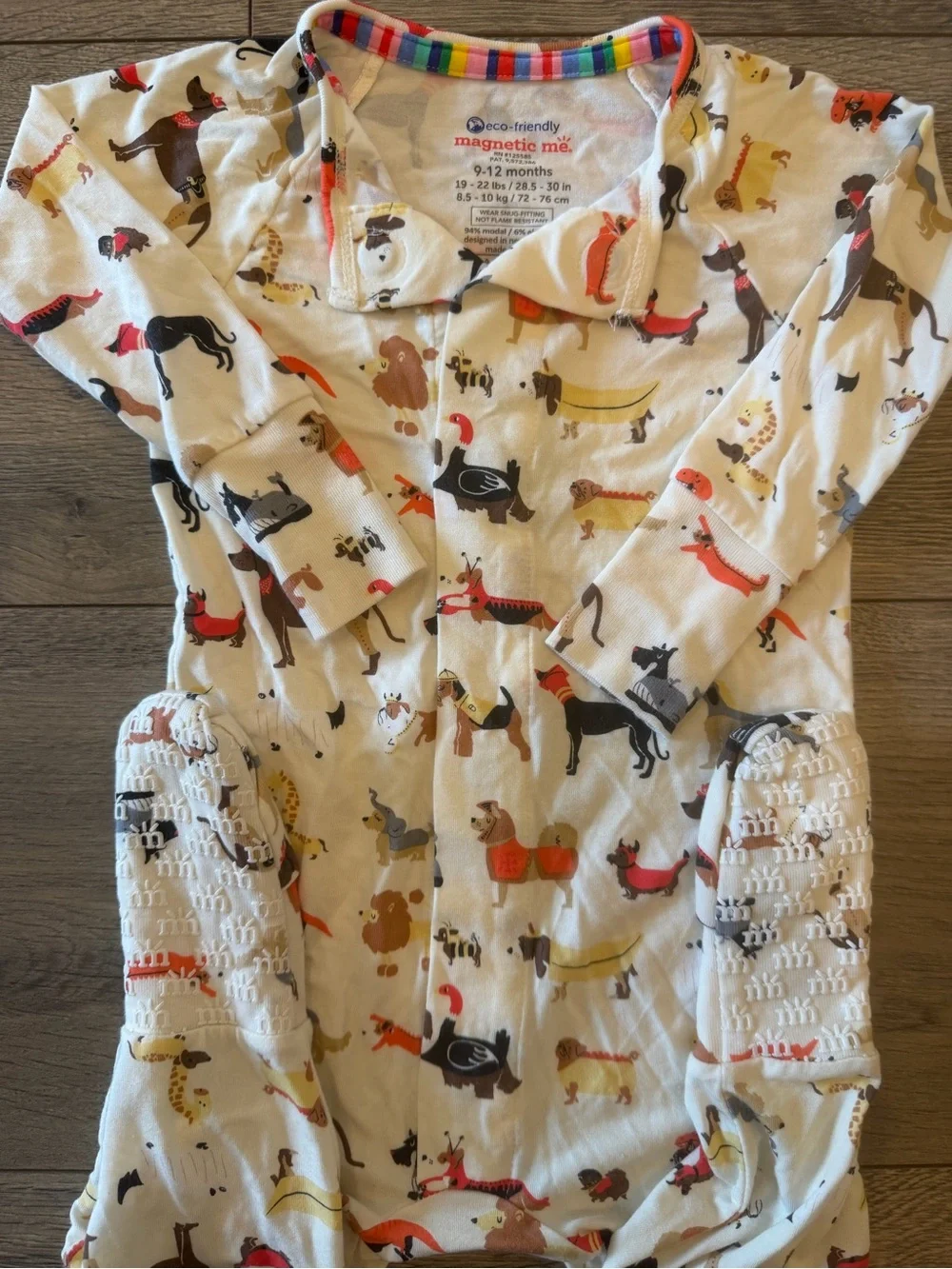 NWOT - Magnetic Me Halloween Dog Footed Onesie